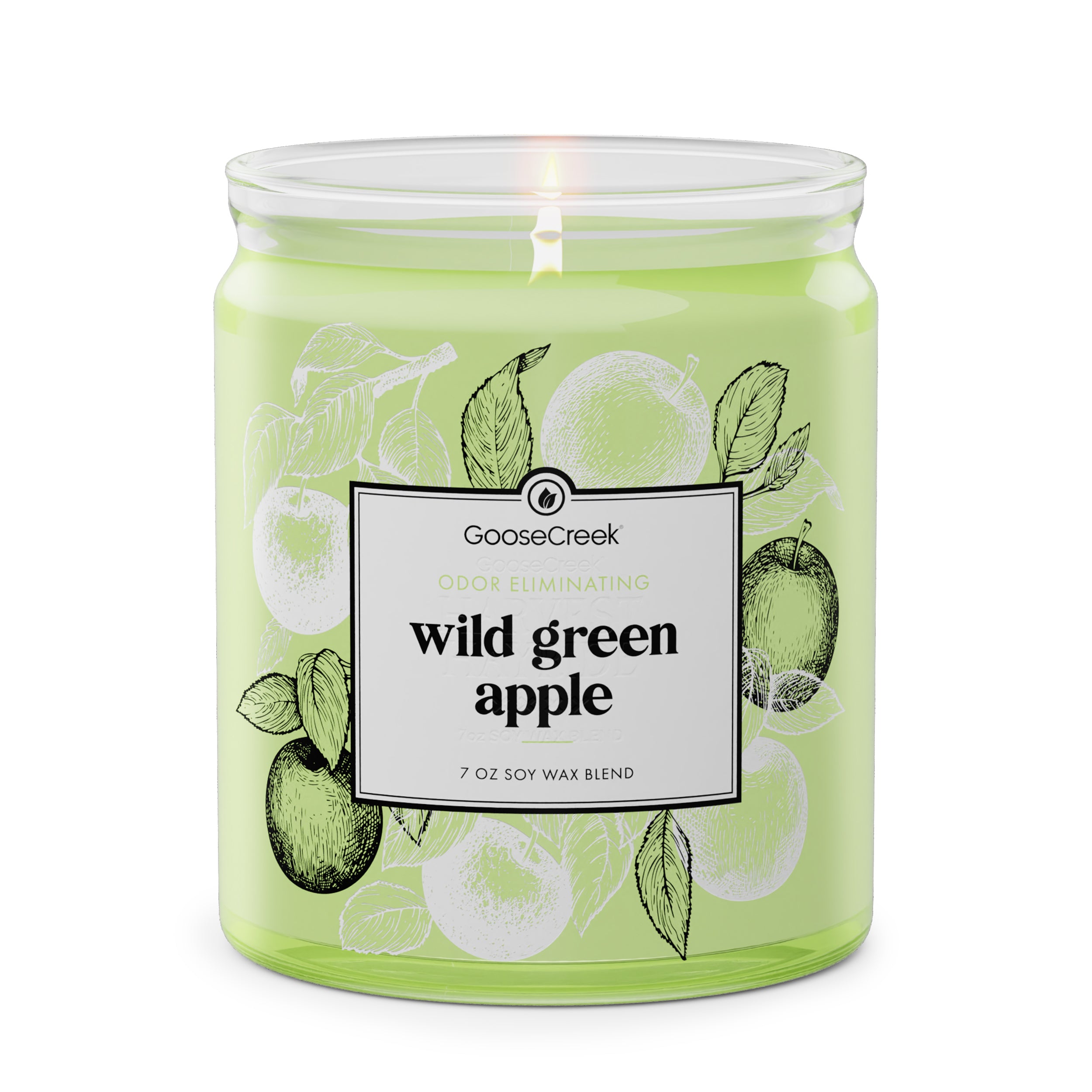 Wild Green Apple Odor Eliminating 7oz Single Wick Candle
